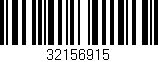 Código de barras (EAN, GTIN, SKU, ISBN): '32156915'