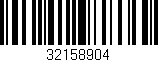 Código de barras (EAN, GTIN, SKU, ISBN): '32158904'
