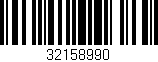 Código de barras (EAN, GTIN, SKU, ISBN): '32158990'