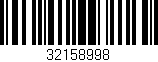 Código de barras (EAN, GTIN, SKU, ISBN): '32158998'