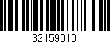 Código de barras (EAN, GTIN, SKU, ISBN): '32159010'