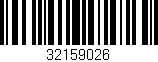 Código de barras (EAN, GTIN, SKU, ISBN): '32159026'