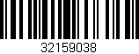Código de barras (EAN, GTIN, SKU, ISBN): '32159038'