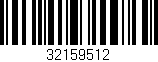 Código de barras (EAN, GTIN, SKU, ISBN): '32159512'
