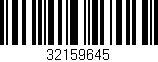 Código de barras (EAN, GTIN, SKU, ISBN): '32159645'