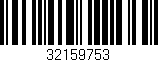 Código de barras (EAN, GTIN, SKU, ISBN): '32159753'
