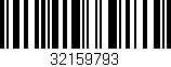 Código de barras (EAN, GTIN, SKU, ISBN): '32159793'