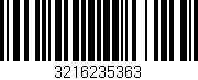 Código de barras (EAN, GTIN, SKU, ISBN): '3216235363'