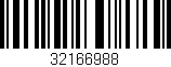 Código de barras (EAN, GTIN, SKU, ISBN): '32166988'