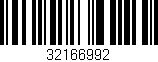 Código de barras (EAN, GTIN, SKU, ISBN): '32166992'