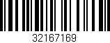 Código de barras (EAN, GTIN, SKU, ISBN): '32167169'