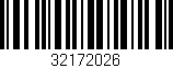 Código de barras (EAN, GTIN, SKU, ISBN): '32172026'