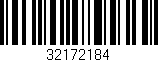 Código de barras (EAN, GTIN, SKU, ISBN): '32172184'