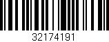 Código de barras (EAN, GTIN, SKU, ISBN): '32174191'