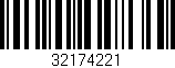Código de barras (EAN, GTIN, SKU, ISBN): '32174221'