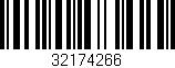 Código de barras (EAN, GTIN, SKU, ISBN): '32174266'