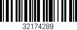 Código de barras (EAN, GTIN, SKU, ISBN): '32174289'