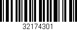 Código de barras (EAN, GTIN, SKU, ISBN): '32174301'