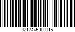 Código de barras (EAN, GTIN, SKU, ISBN): '3217445000015'