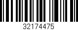 Código de barras (EAN, GTIN, SKU, ISBN): '32174475'