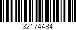 Código de barras (EAN, GTIN, SKU, ISBN): '32174484'