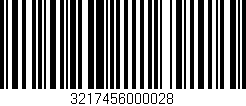 Código de barras (EAN, GTIN, SKU, ISBN): '3217456000028'