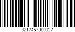 Código de barras (EAN, GTIN, SKU, ISBN): '3217457000027'
