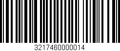 Código de barras (EAN, GTIN, SKU, ISBN): '3217460000014'