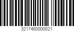 Código de barras (EAN, GTIN, SKU, ISBN): '3217460000021'