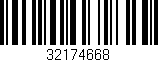 Código de barras (EAN, GTIN, SKU, ISBN): '32174668'
