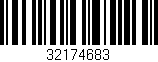 Código de barras (EAN, GTIN, SKU, ISBN): '32174683'