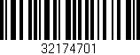 Código de barras (EAN, GTIN, SKU, ISBN): '32174701'