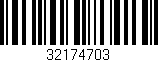 Código de barras (EAN, GTIN, SKU, ISBN): '32174703'