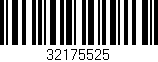 Código de barras (EAN, GTIN, SKU, ISBN): '32175525'