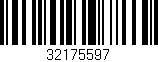 Código de barras (EAN, GTIN, SKU, ISBN): '32175597'
