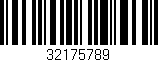 Código de barras (EAN, GTIN, SKU, ISBN): '32175789'