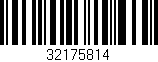 Código de barras (EAN, GTIN, SKU, ISBN): '32175814'