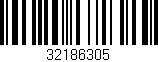 Código de barras (EAN, GTIN, SKU, ISBN): '32186305'