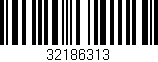 Código de barras (EAN, GTIN, SKU, ISBN): '32186313'