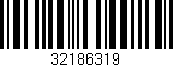 Código de barras (EAN, GTIN, SKU, ISBN): '32186319'