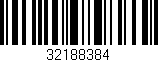 Código de barras (EAN, GTIN, SKU, ISBN): '32188384'