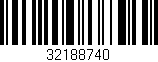 Código de barras (EAN, GTIN, SKU, ISBN): '32188740'