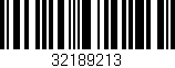 Código de barras (EAN, GTIN, SKU, ISBN): '32189213'