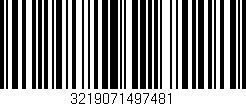Código de barras (EAN, GTIN, SKU, ISBN): '3219071497481'