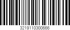 Código de barras (EAN, GTIN, SKU, ISBN): '3219110300666'