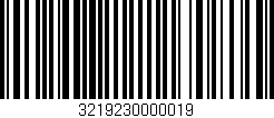 Código de barras (EAN, GTIN, SKU, ISBN): '3219230000019'