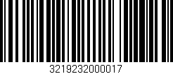 Código de barras (EAN, GTIN, SKU, ISBN): '3219232000017'