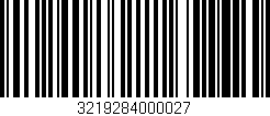 Código de barras (EAN, GTIN, SKU, ISBN): '3219284000027'