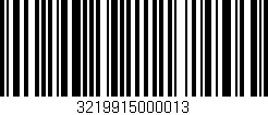 Código de barras (EAN, GTIN, SKU, ISBN): '3219915000013'
