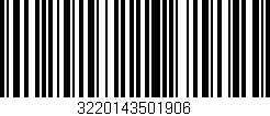 Código de barras (EAN, GTIN, SKU, ISBN): '3220143501906'